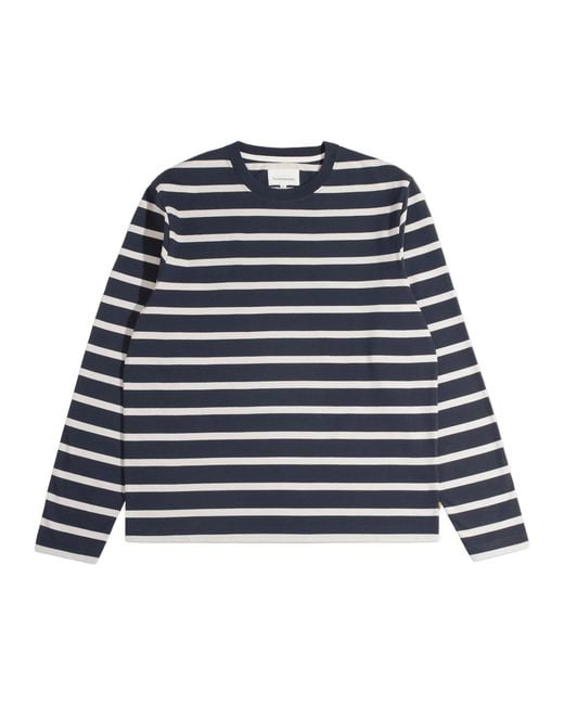 Far Afield Blue Breton Stripe T-Shirt for men