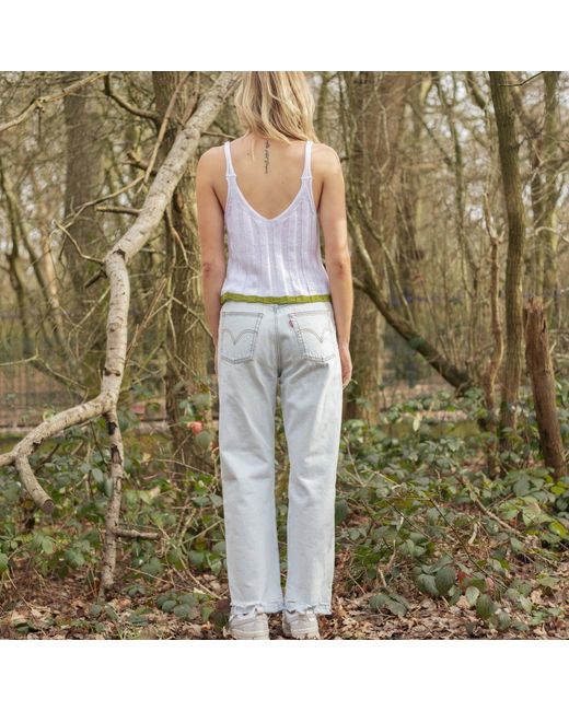 Cara & The Sky White Jodie Ribbed Knitted Cami Vest