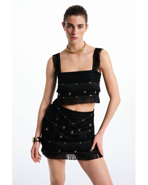 Saint Ones Black Echo Skirt