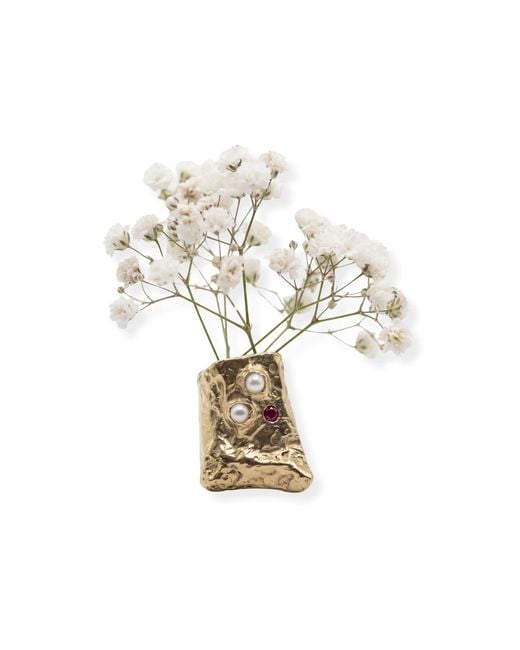 Martina Rozenberg Smira Jewelry Metallic Aube Brooch