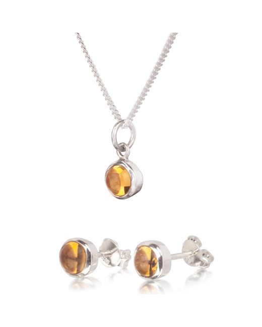 The Jewellery Store London White November Birthstone Jewellery Set