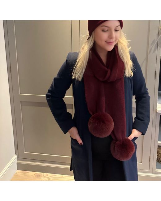 Lula-Ru Red Cashmere Scarf