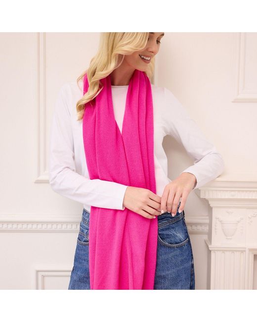 Cove Pink Lucy Neon Multi Way Cashmere Wrap