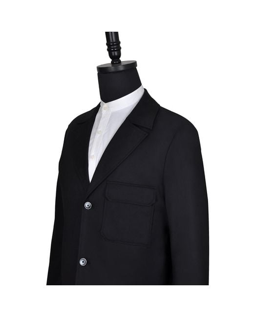DAVID WEJ Blue Ashford Relaxed Patch Pocket Jacket for men