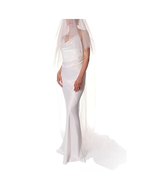 AGGI by HALEWSKI White Melanie Off Maxi Dress