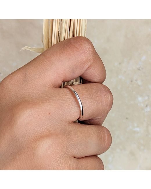 Kiri & Belle Metallic Sterling Plain Ring