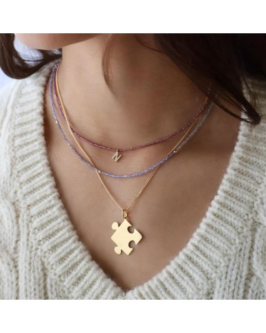 Hye Jane Jewelry Metallic Kindred Puzzle Necklace