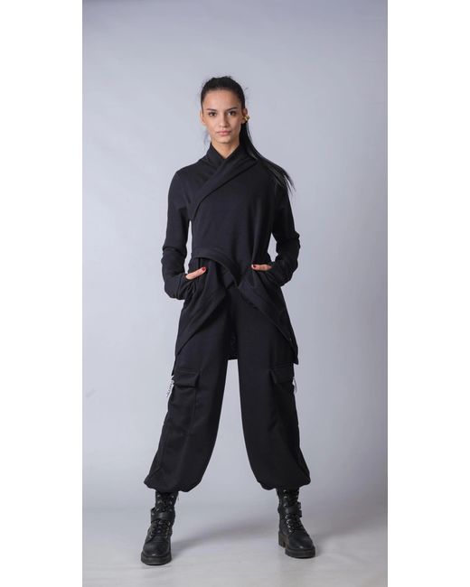 Yogi8Apparel Black New Extravagant Asymmetric Sweater