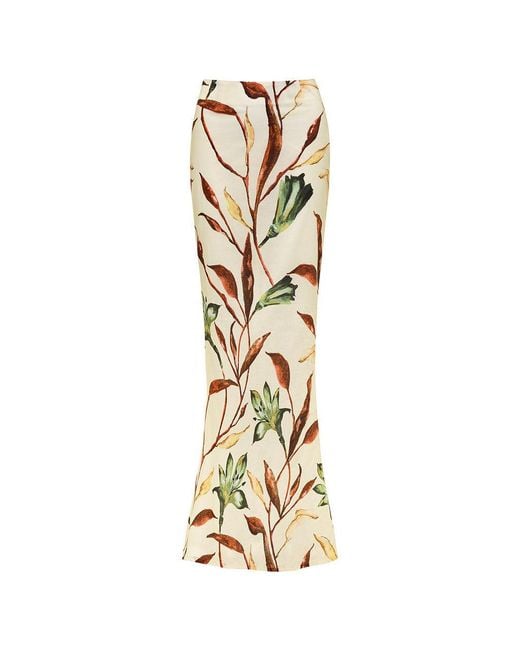 Montce Metallic Rooted Floral Natalia Skirt