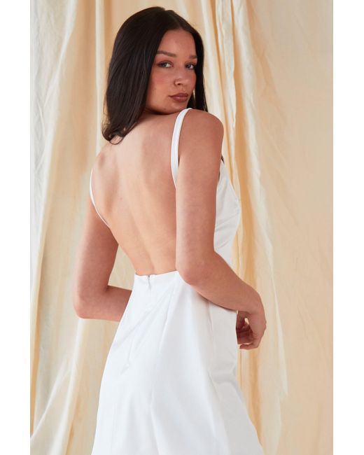 Sarvin White A-Line Mini Dress