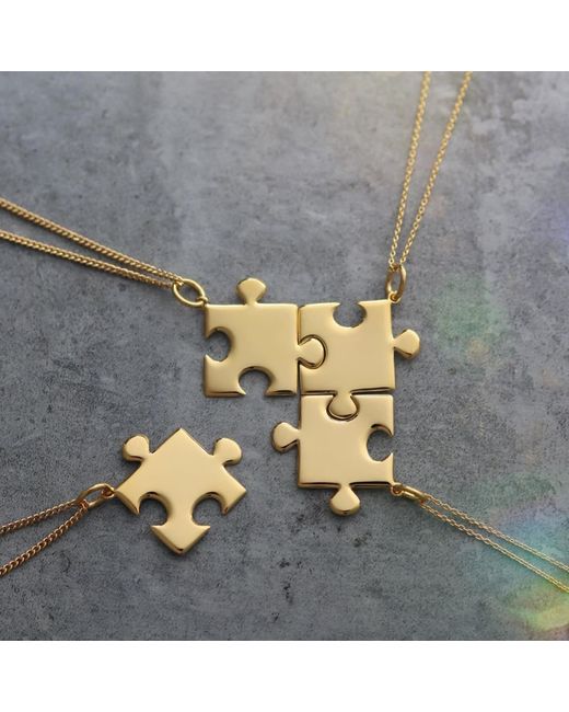 Hye Jane Jewelry Metallic Kindred Puzzle Necklace