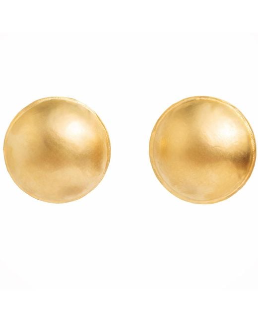 Meraki by Rashmi Bajaj Metallic Golden Globe Plated Stud Earrings