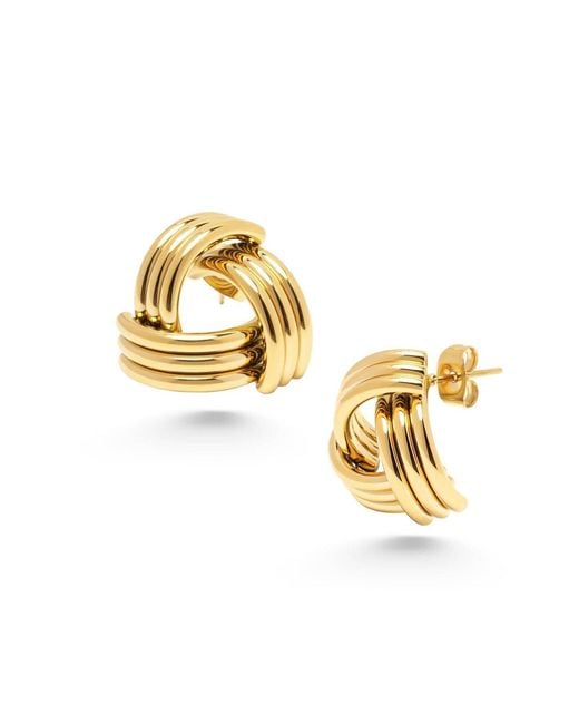 Nialaya Metallic Knot Earrings