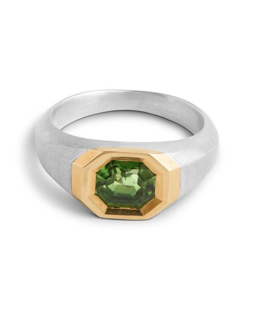 Kasun Metallic Signet Ring for men