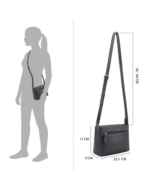Lloyd Baker Black Primrose Crossbody Bag