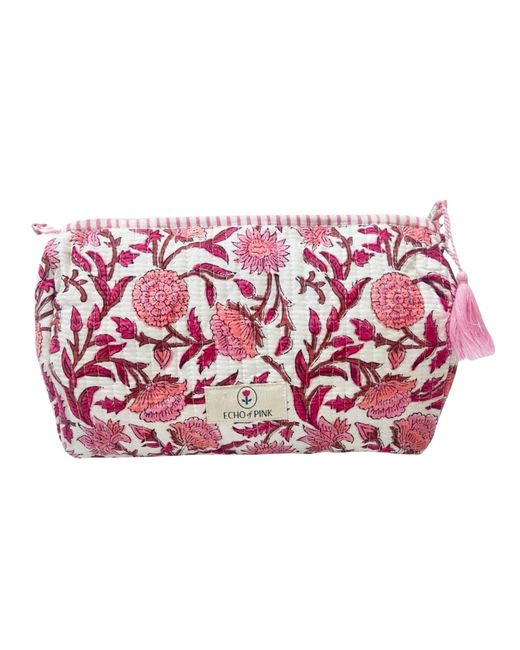 Echo of Pink Pink Cosmetic Bag