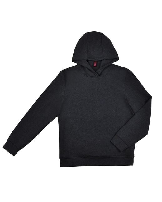 DAVID WEJ Black Enzo Cotton Hoodie for men