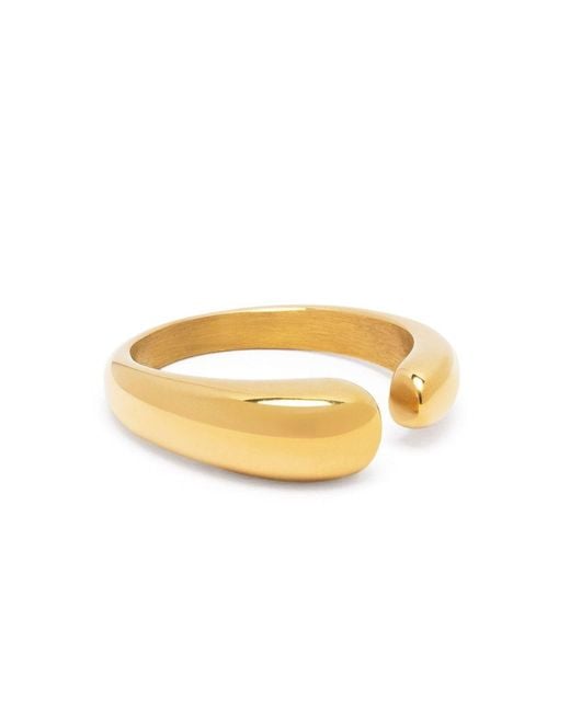 Nialaya Yellow Classic Cuff Ring