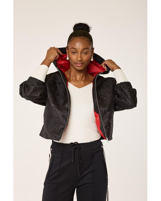 Lioness by Tf Black The Embossed Flowery Hoodie Jacket