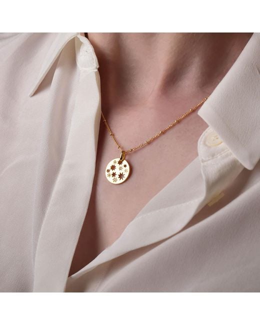 Nellou Jewellery Metallic Starry Skies Necklace Plated Sterling