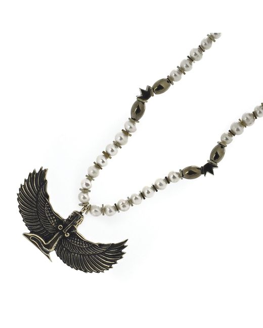 Ebru Jewelry White Isis Goddess Necklace