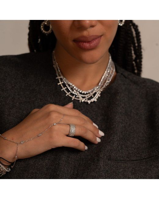 SHYMI White Pave Cigar Ring