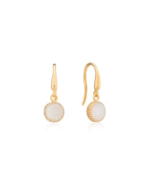 Auree Jewellery Multicolor Barcelona June Birthstone Hook Earrings Moonstone