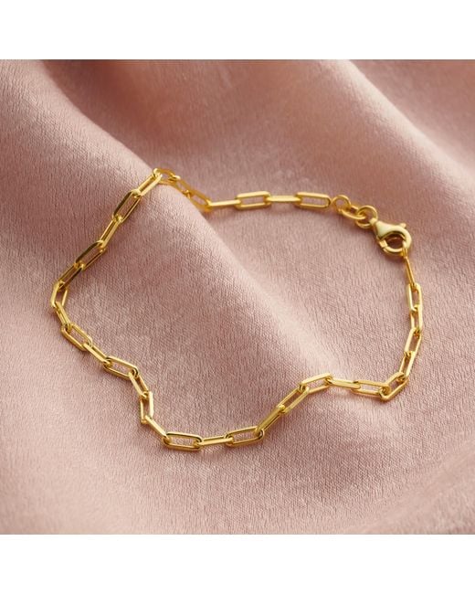 Posh Totty Designs Metallic Gold Plated Chain Link Bracelet
