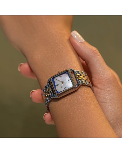 VANNA Metallic Geminus Lapis Lazuli & Pearl Watch