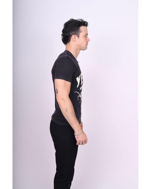 Any Old Iron Black Acid Wash Yeehaw T-Shirt for men