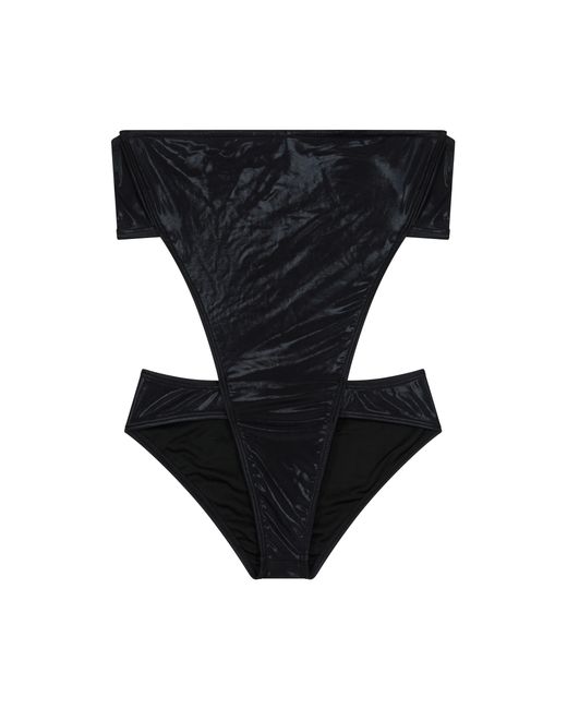 GOD SAVES QUEENS Black Stella Monokini