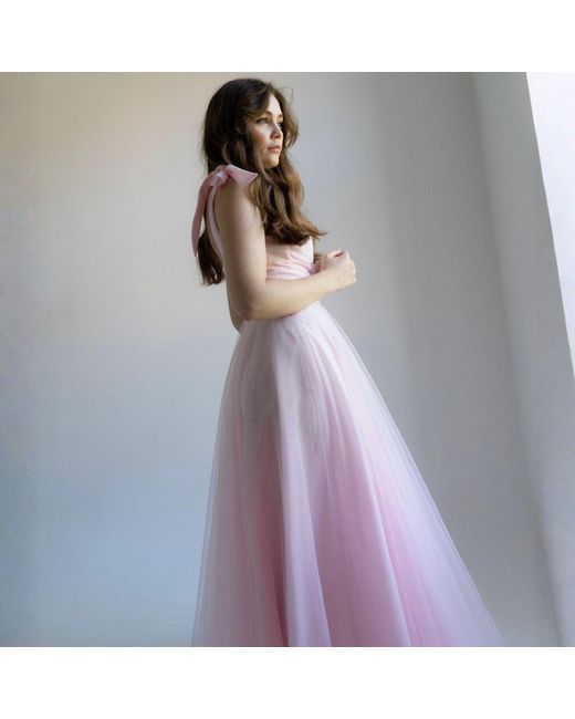 Viktoriabolla Pink Soft Grace Tulle Dress