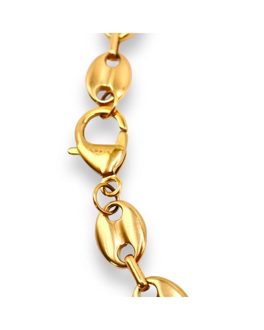 Jagged Halo Jewelry Metallic Mariner Link Necklace