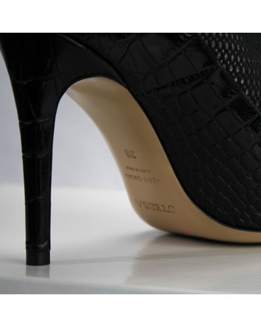 Stessa by Sarah Black The Valentina Croc Mesh Boot