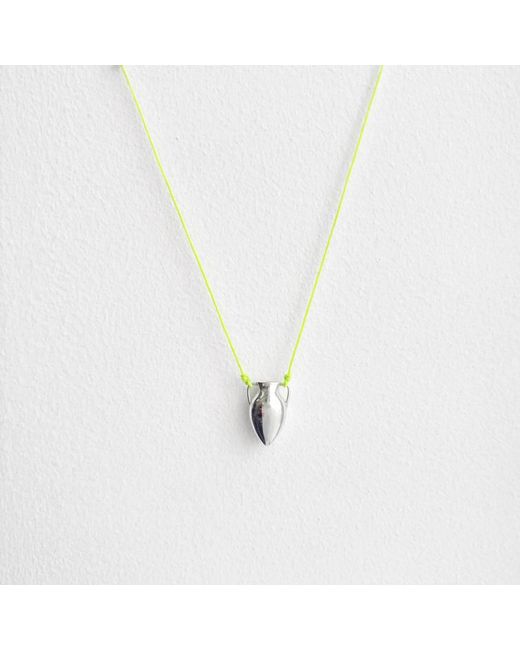 Pearl Code Black Artisanal Wish Jug Mini Pendant With Adjustable Cord