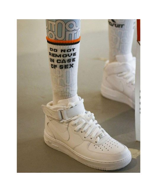 Monosuit White Sacks Socks Cotton Size 39-41
