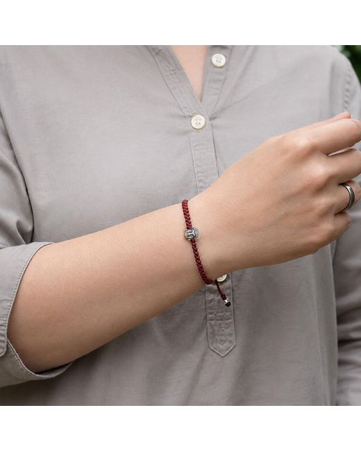 Harbour Uk Red Little Buddha Rope Bracelet