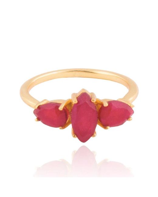 Lavani Jewels Multicolor Ruby Kasia Ring
