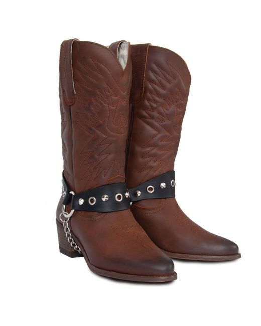 Urbnkicks Brown Cowboy Coyote Boots