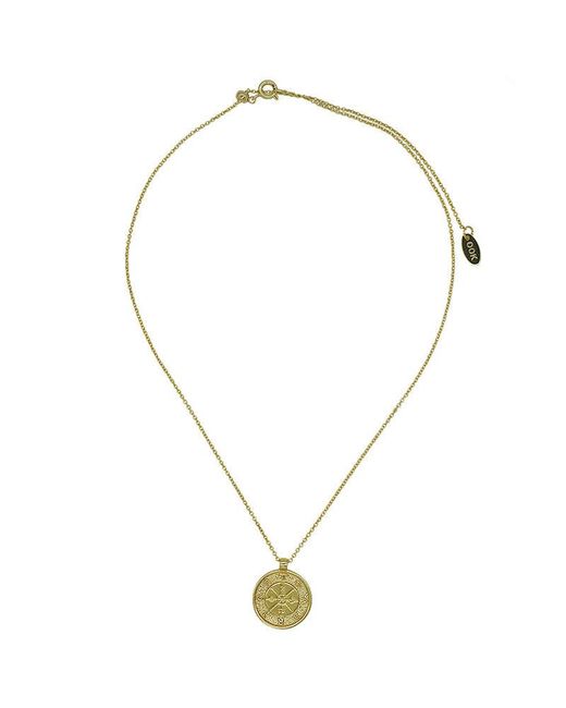 Aurozia Metallic Tarot The Wheel Of Fortune Necklace