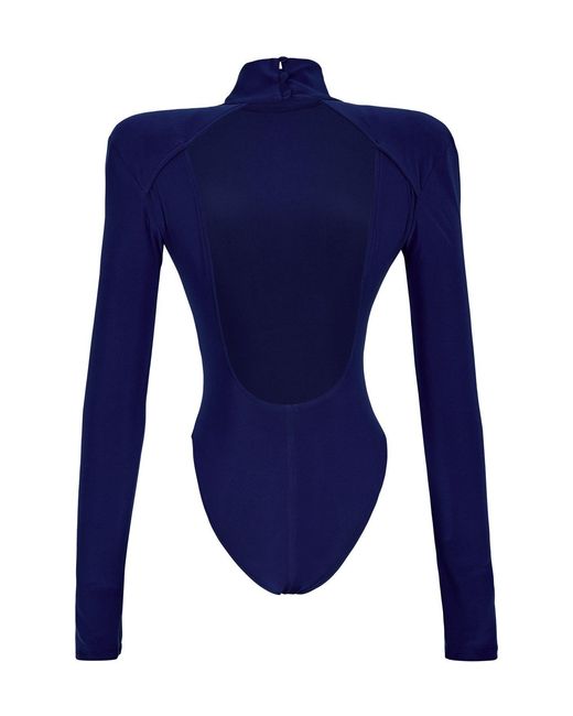 Growny Blue Volante Bodysuit Royal