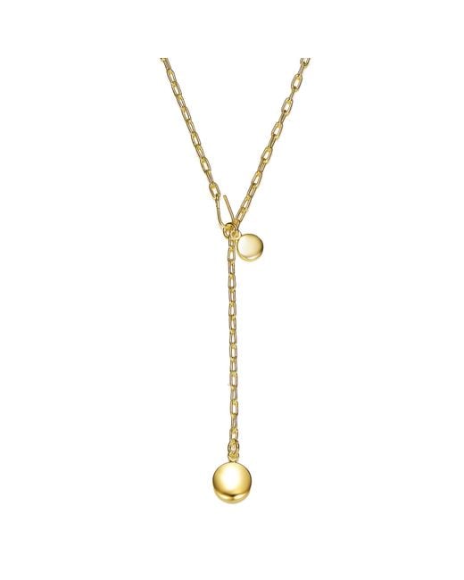 Genevive Jewelry Metallic Rachel Glauber Colored Y Neck Necklace