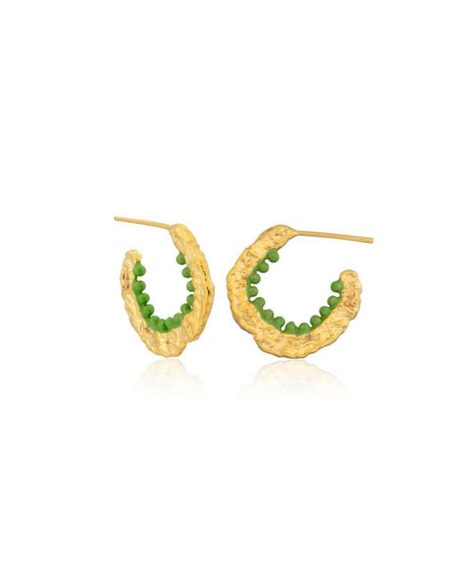 Milou Jewelry Metallic Alice Hoop Earrings