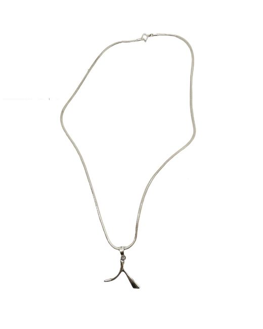 Tg-Jewellery by Tamara Gervasio Metallic Kanji Person Japanese Symbol Pendant Necklace – Sterling Snake Chain