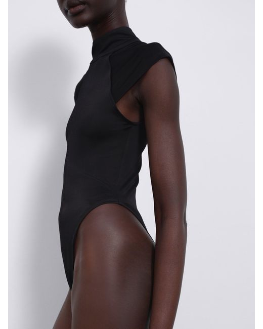 Sélone Black Arin High-Neck Bodysuit