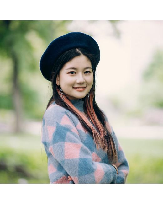 Heartfelt Layers Blue Midnight Mushroom Beret