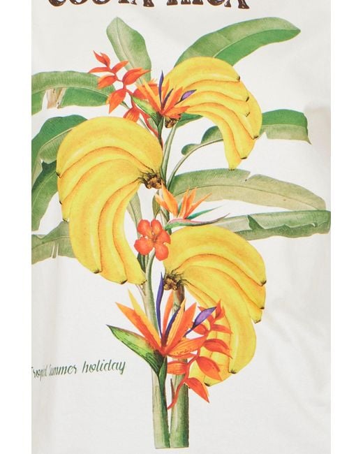 Yumi' White Costa Rica Cotton T Shirt