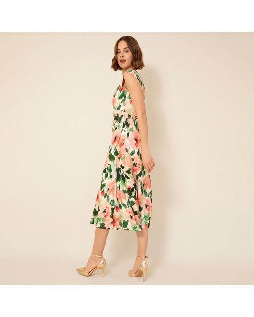 Alie Street London Green Luna Midi Dress Peony