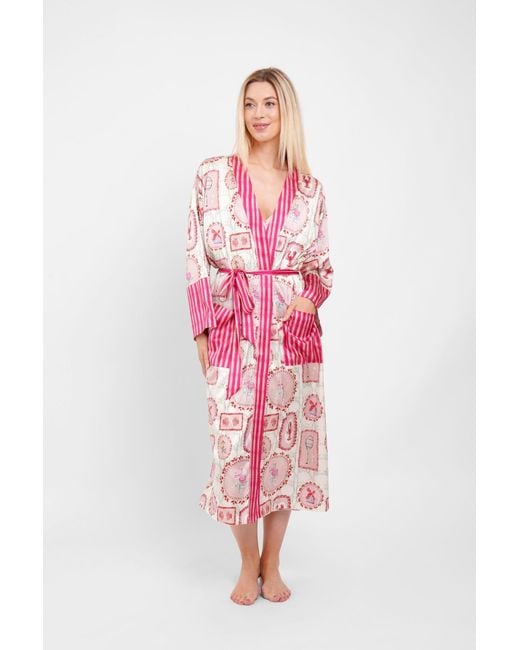 Jessica Russell Flint Pink Long Robe