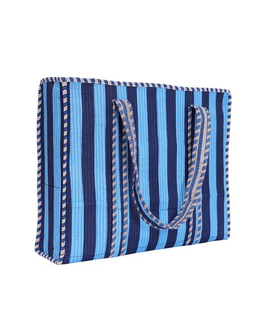 Conscious Yoga Collective Blue The Stripe Tote